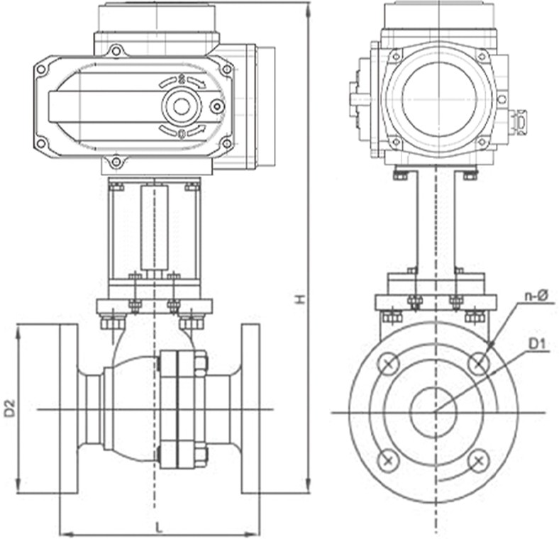 Q941F-16C电动法兰球阀结构图.jpg Q941F-16C电动法兰球阀结构图.jpg