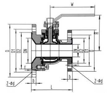 气动放料球阀(图1)